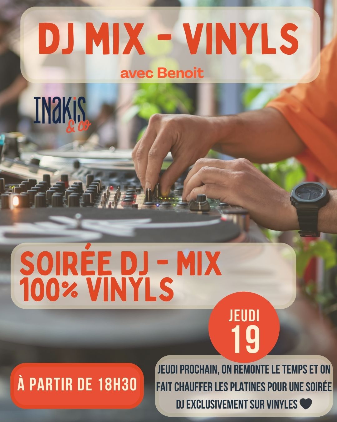 Photo Soirée DJ – Mix 100% vinyls
